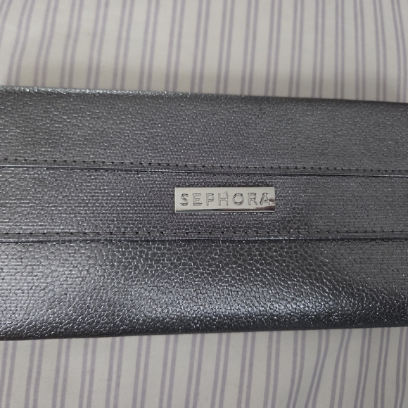 Sephora Other - Sephora Metallic Gray Clutch